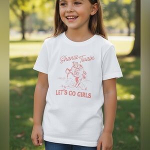 New girls Shania Twain country western graphic rodeo T-Shirt